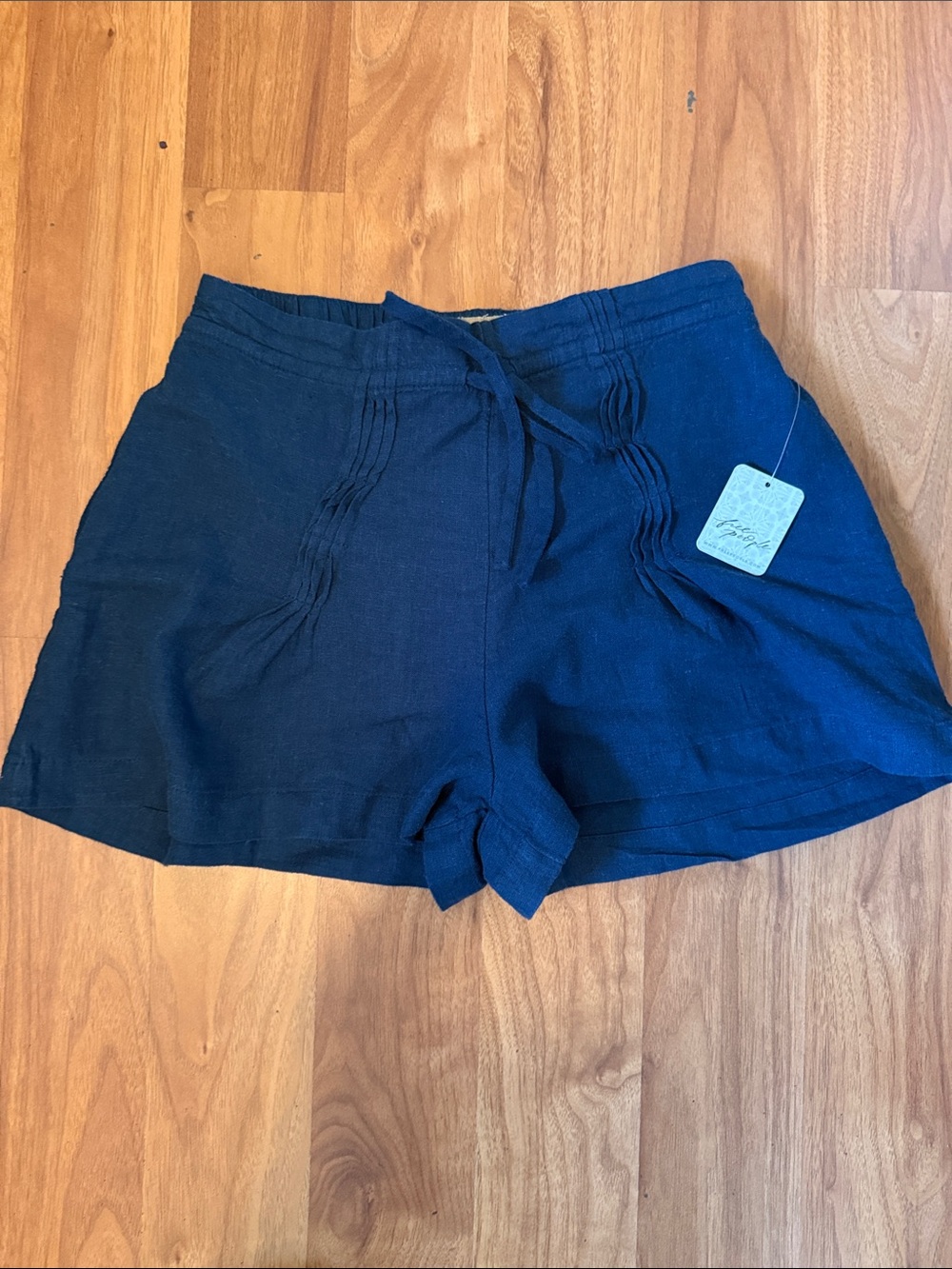 Women's Navy Casual Drawstring Shorts